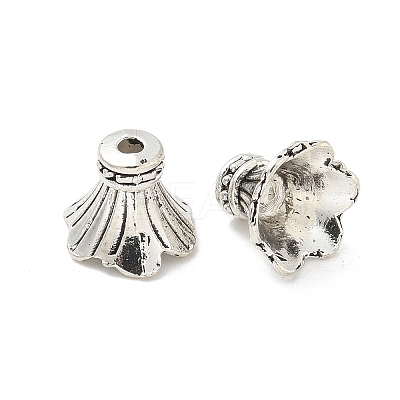 Tibetan Style Alloy Bead Caps TIBE-P003-73AS-1