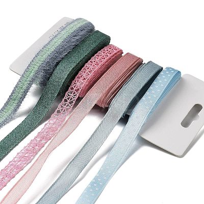 18 Yards 6 Colors Polyester Ribbon SRIB-C001-B02-1