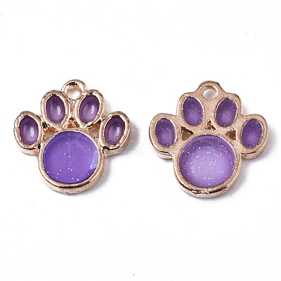 Alloy Resin Pendants RESI-R430-02C-LF-1