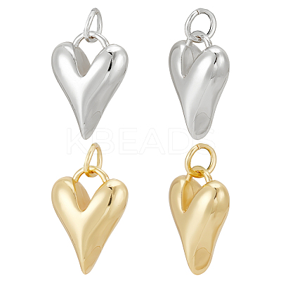 12Pcs 2 Colors Brass Pendants KK-ME0002-18-1