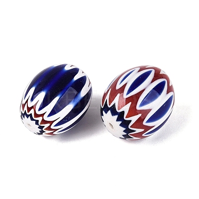 Handmade Millefiori Glass Barrel Beads LA-N002-18E-1