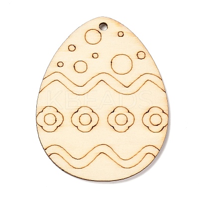 DIY Crafts Easter Egg Shape Cutouts Pendants LS-AJEW-P087-B01-08-1