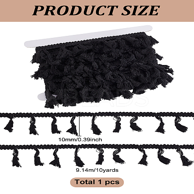 10 Yards Cotton Tassel Lace Trim Ribbon OCOR-LP0001-02-1