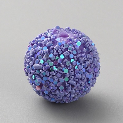 Opaque Acrylic Glitter Beads FIND-CJC0010-111A-14-1