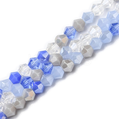 Electroplate Glass Beads Strands X1-EGLA-D018-02E-1