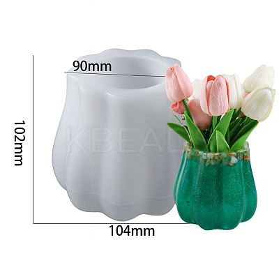 Wavy Vase DIY Food Grade Silicone Molds PW-WG15024-02-1