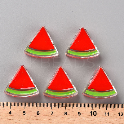 Transparent Enamel Acrylic Beads TACR-S155-001F-1