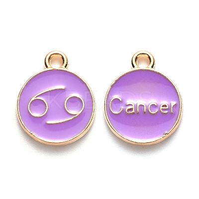 Alloy Enamel Pendants ENAM-S124-01A-01D-1