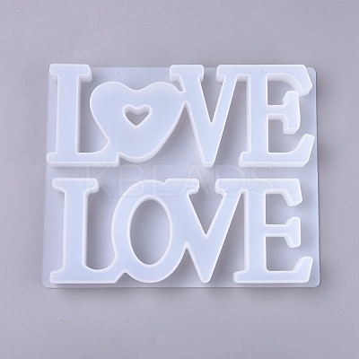 Valentine's Day Word Love Silicone Molds DIY-K017-18-1