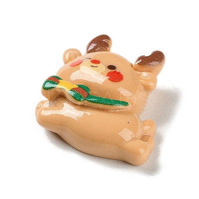 Christmas Theme Opaque Resin Cabochons LS-RESI-F053-B09-1