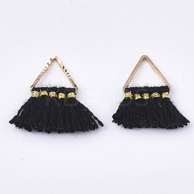 Polycotton(Polyester Cotton) Tassel Charms Decorations FIND-S302-10Y-1