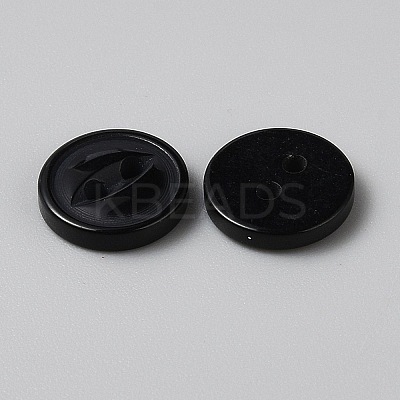 2-Hole Resin Buttons FIND-WH0170-88B-01-1