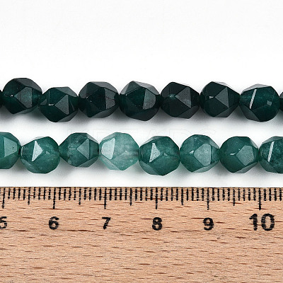 Dyed Natural White Jade Beads Strands G-T139-8mm-46E-1