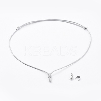 Adjustable Korean Waxed Polyester Cord Necklace Making AJEW-JB00510-03-1