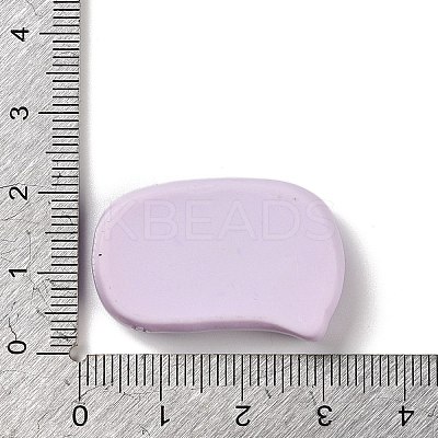 Rectangle Cartoon Word Miss You Opaque Resin Decoden Cabochons LS-RESI-R447-02B-1