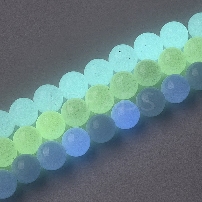 Synthetic Luminous Stone Beads Strands X-G-S200-08A-1