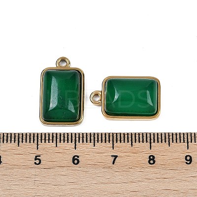 Natural Green Onyx Agate(Dyed & Heated) Pendants STAS-K291-04G-06-1
