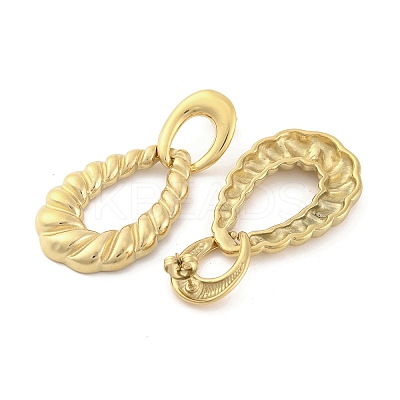 Ion Plating(IP) 304 Stainless Steel Stud Earrings for Women EJEW-N054-16G-1