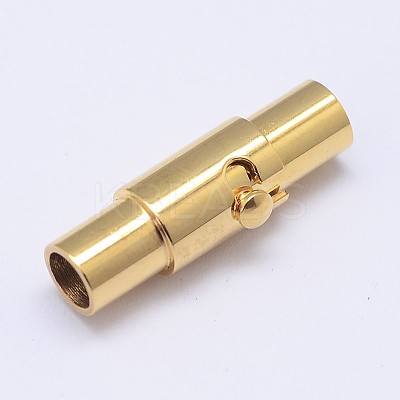 Column 304 Stainless Steel Locking Tube Magnetic Clasps LS-STAS-D117-A-G-1