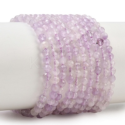 Natural Lavender Amethyst Beads Strands X-G-C127-A03-04-1