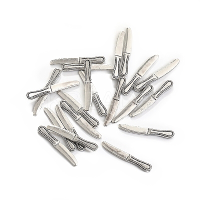 100Pcs Alloy Silverware Miniature Ornaments LS-PW-WGF7D5F-08-1