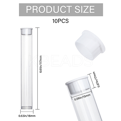 PVC Plastic & Rubber Transparent Storage Tube FIND-WH0176-05A-1