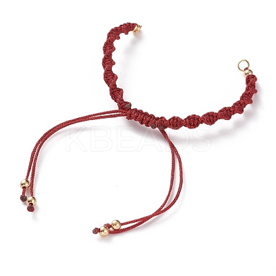 Adjustable Polyester Braided Cord Bracelet Making AJEW-JB00848-1