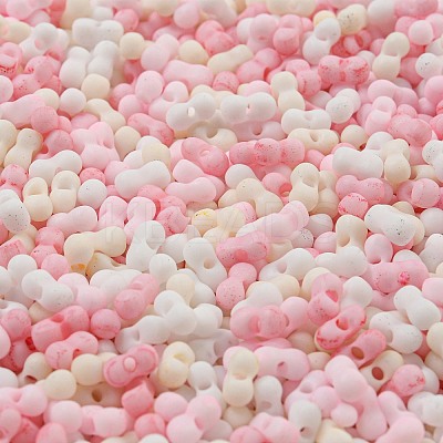 Macaron Color Opaque Frosted Glass Seed Beads SEED-K009-12B-02-1