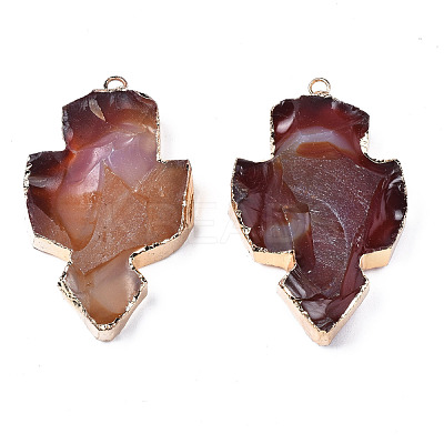 Natural Red Agate Big Pendants G-S359-362-1