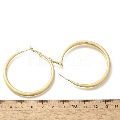 Brass Hoop Earrings for Women LS-EJEW-A121-18C-G-1