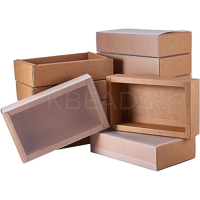 Kraft Paper Jewelry Boxes CON-WH0068-65C-1