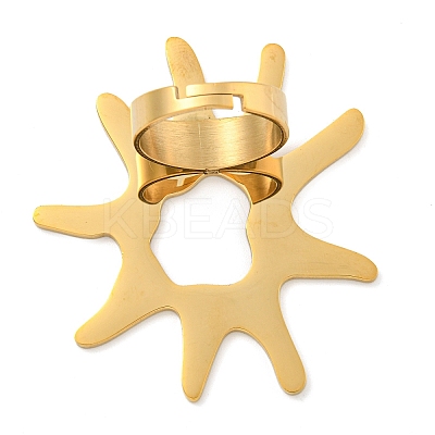 304 Stainless Steel Adjustable Rings for Women RJEW-F158-02G-04-1