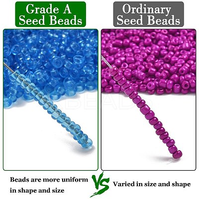 12/0 FGB Grade A Round Glass Seed Beads SEED-Q006-F15-1