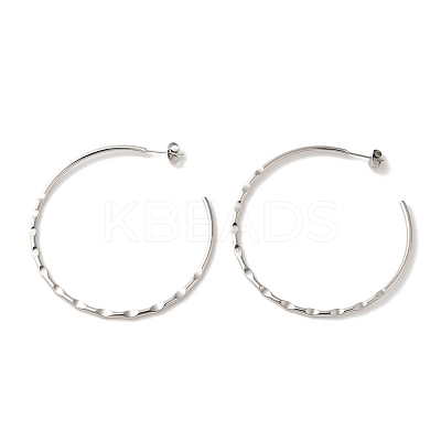 Non-Tarnish 304 Stainless Steel Stud Earrings for Women EJEW-Z066-01P-1