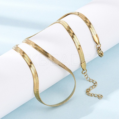 304 Stainless Steel Snake Pendant Double Layer Necklaces for Women NJEW-Z108-03G-1