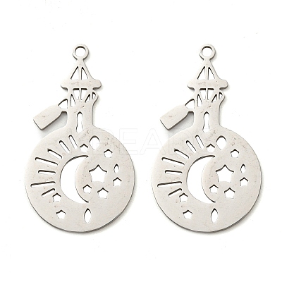 Non-Tarnish 201 Stainless Steel Pendants LS-STAS-M318-06P-1