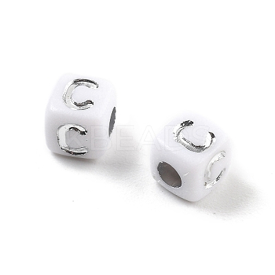 Opaque Acrylic Beads OACR-D282-06C-1