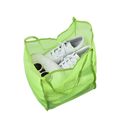 2Pcs 2 Colors Polyester Mesh Beach Bag ABAG-SZ0001-18B-1