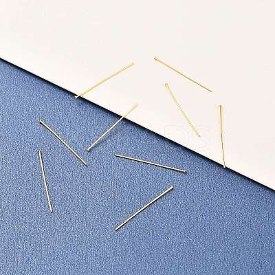 Brass Flat Head Pins X-KK-F824-114A-G-1