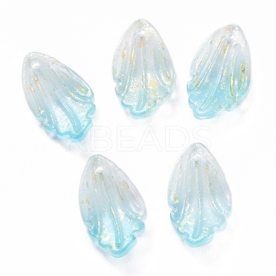 Transparent Glass Pendants GLAA-H102-B06-1