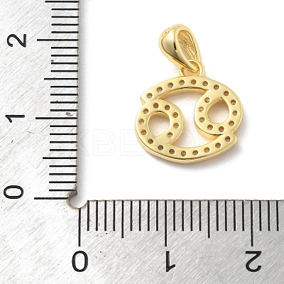 925 Sterling Silver Micro Pave Clear Cubic Zirconia Pendants LS-STER-Z012-06G-10-1