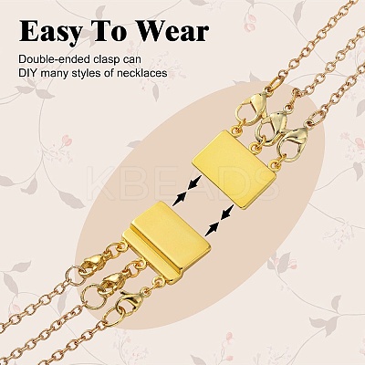Zinc Alloy Box Magnetic Clasps Converter PALLOY-C159-02LG-1