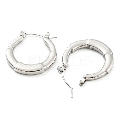 Non-Tarnish Ring 304 Stainless Steel Hoop Earrings for Women EJEW-C067-10P-1