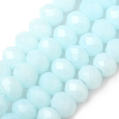 Faceted Rondelle Glass Beads Strands X-GLAA-I033-3mm-11-1