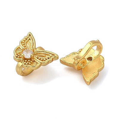 Brass Micro Pave Cubic Zirconia Pendants KK-U045-04G-1