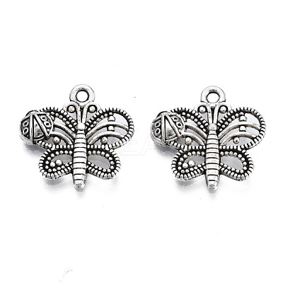 Tibetan Style Alloy Charms TIBEP-N008-161-1