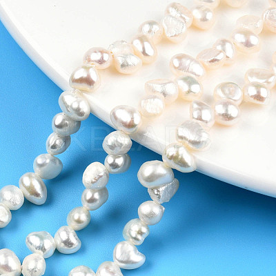 Natural Cultured Freshwater Pearl Beads Strands PEAR-N014-05G-1