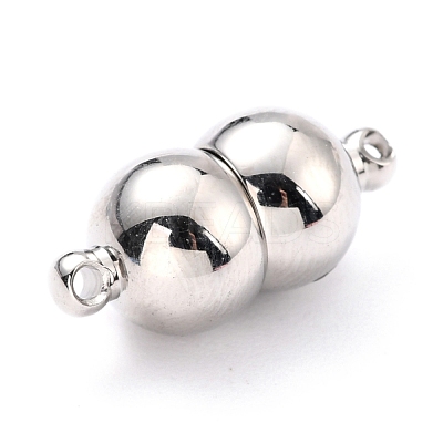 Tarnish Resistant 304 Stainless Steel Magnetic Clasps with Loops STAS-M290-03P-1