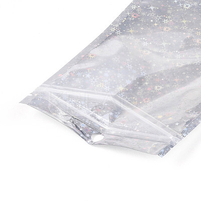 Glitter Holographic Star Plastic Packaging Yin-yang Resealable Bags OPP-N002-02C-1