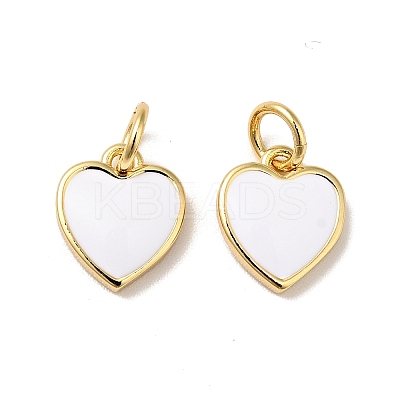 Rack Plating Brass Enamel Pendants KK-H431-14G-1